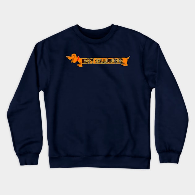 Happy Hallo-wiener Crewneck Sweatshirt by Blaze_Belushi